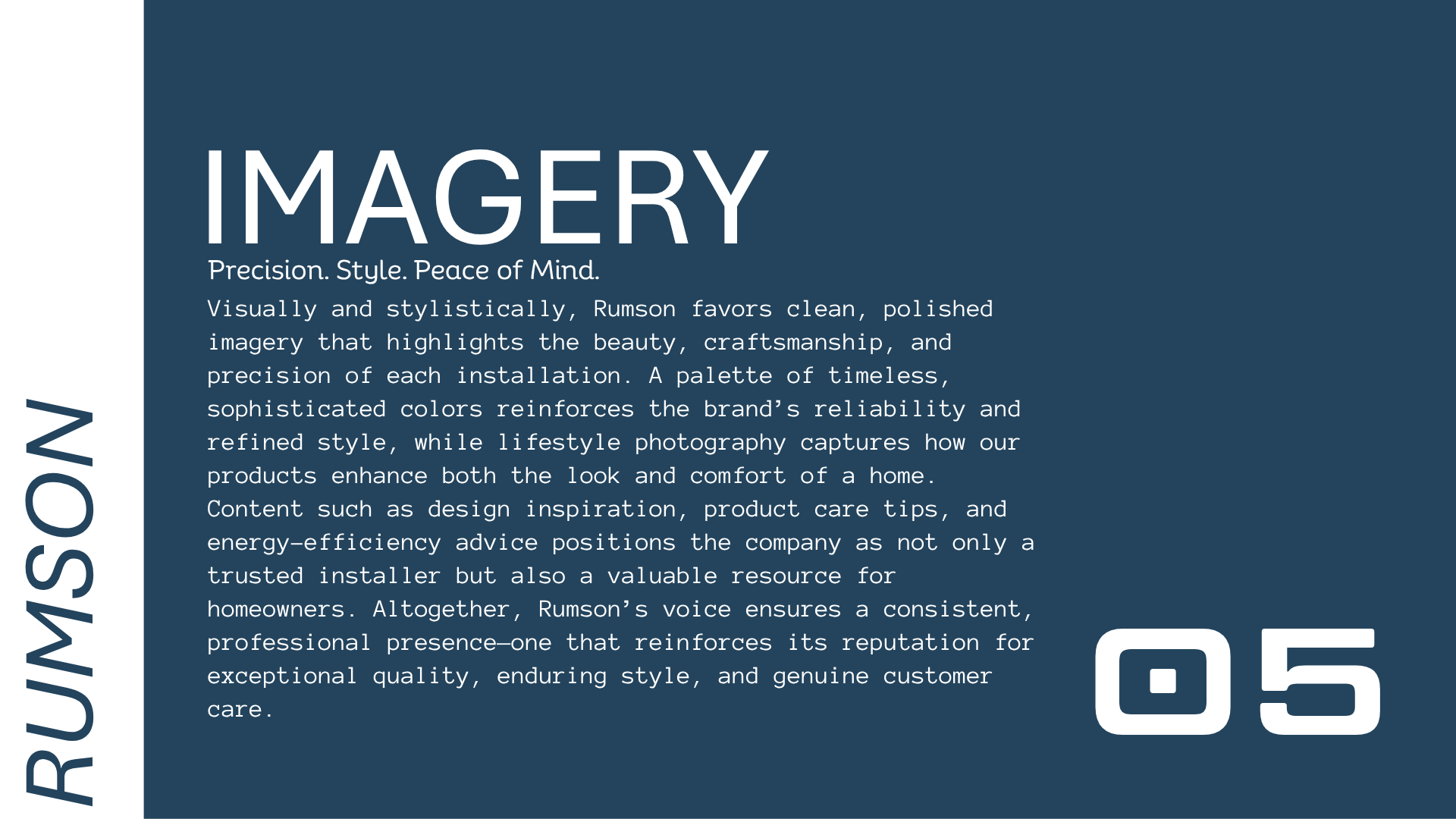 Imagery direction page