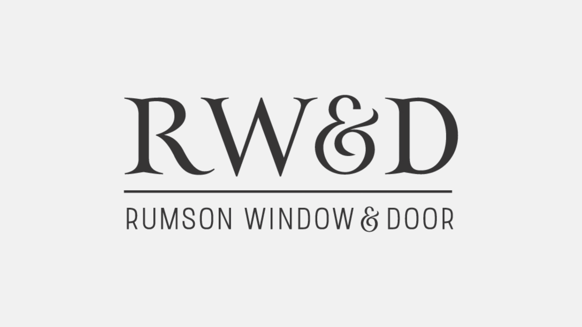 Rumson Window & Door full logo lockup