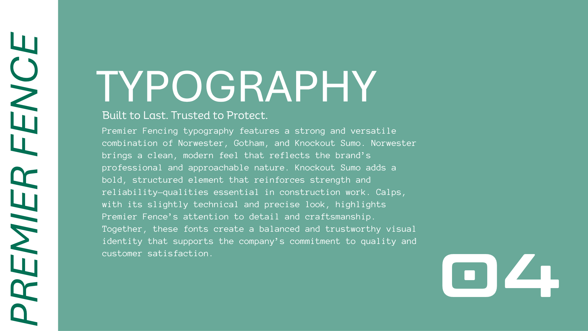 Typography page