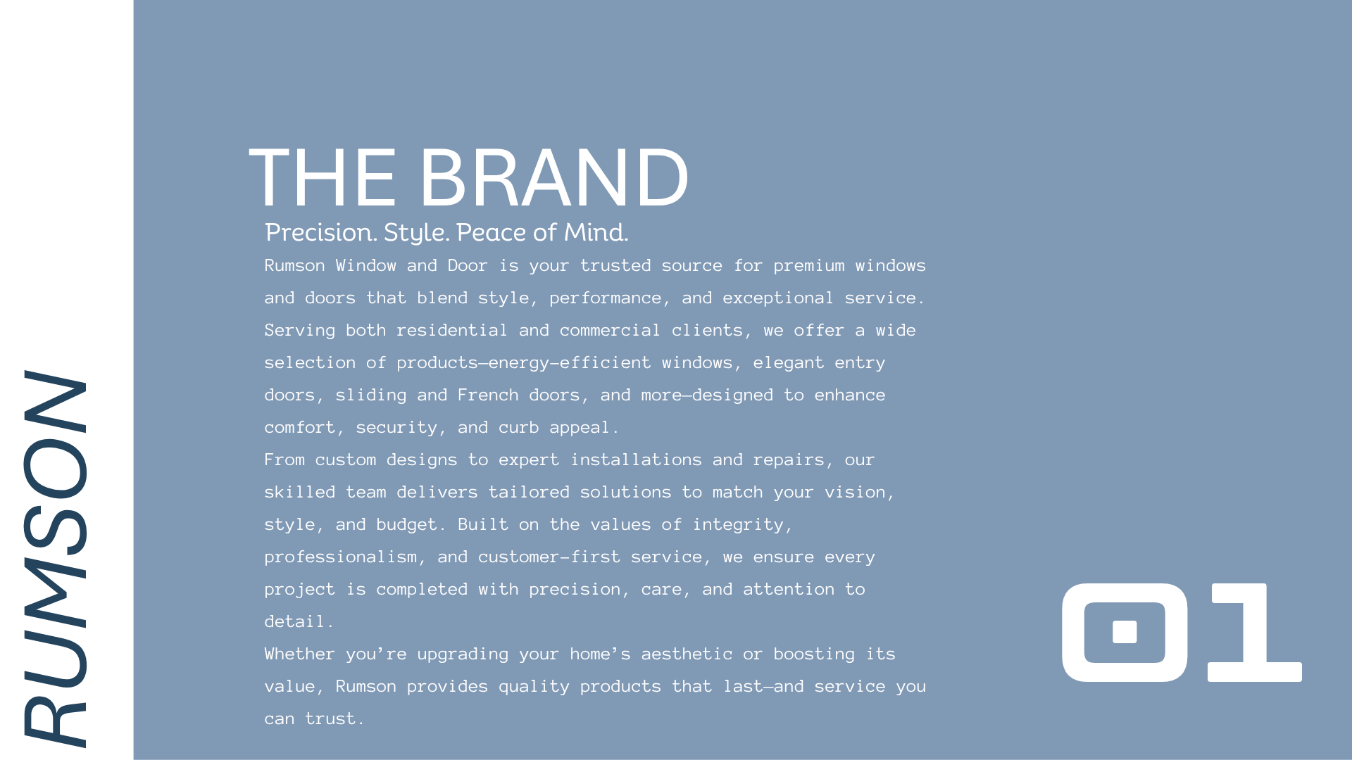 The brand overview page