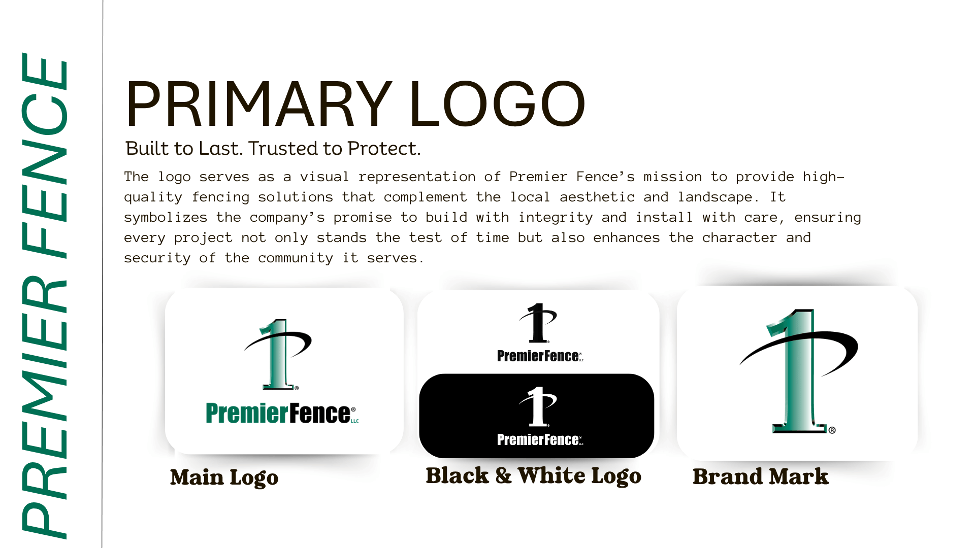 Primary logo variations page