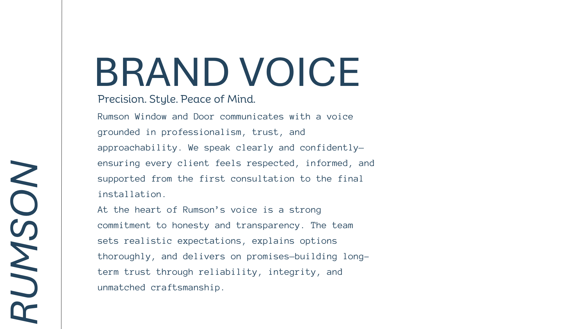 Brand voice page