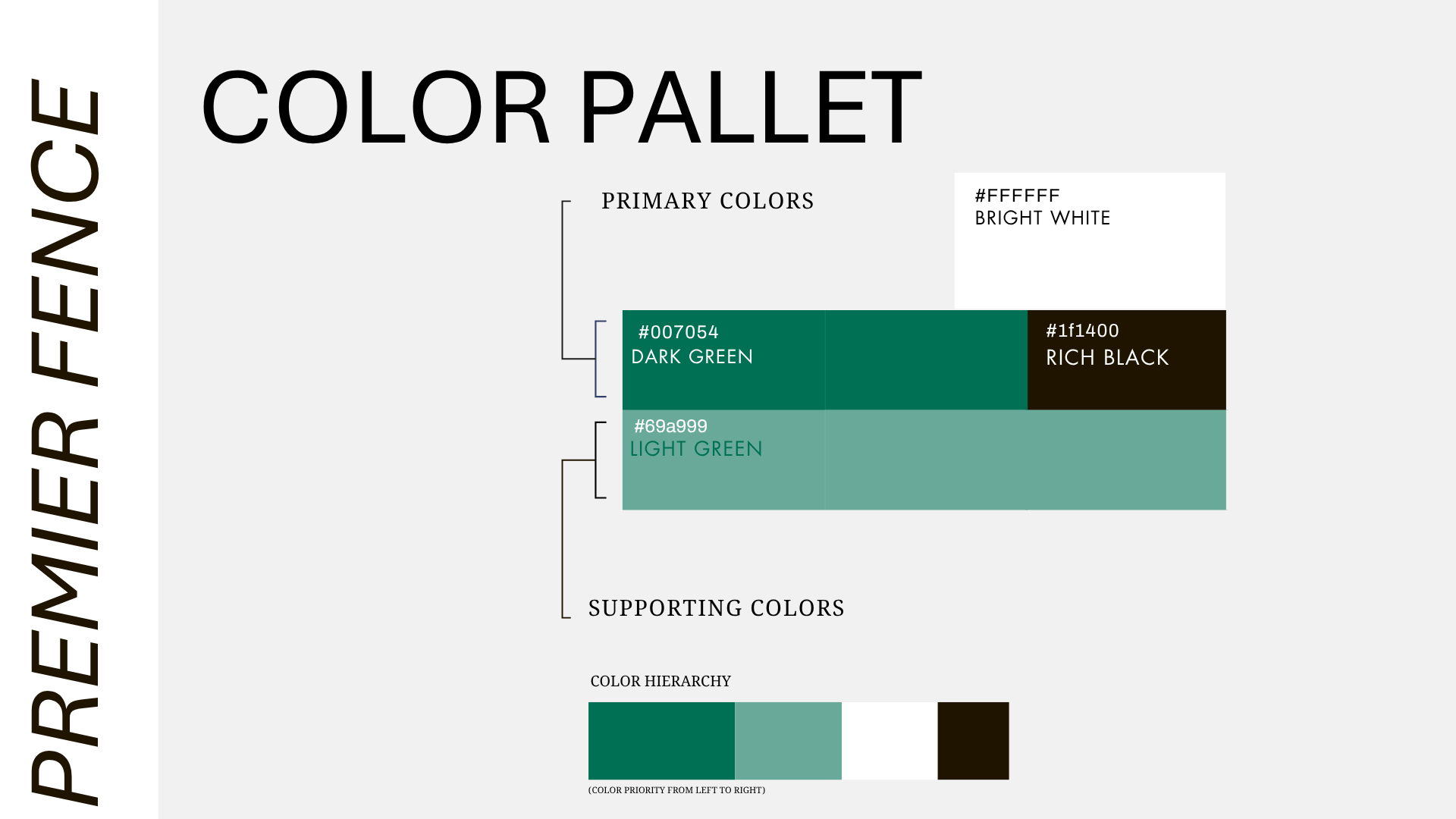 Color palette page