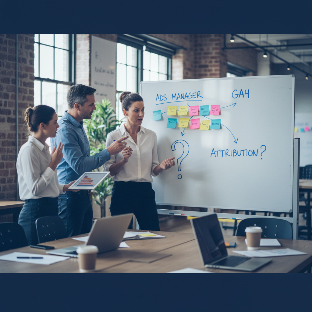 A business operator looking at clear revenue analytics and marketing reports on a modern desktop display.