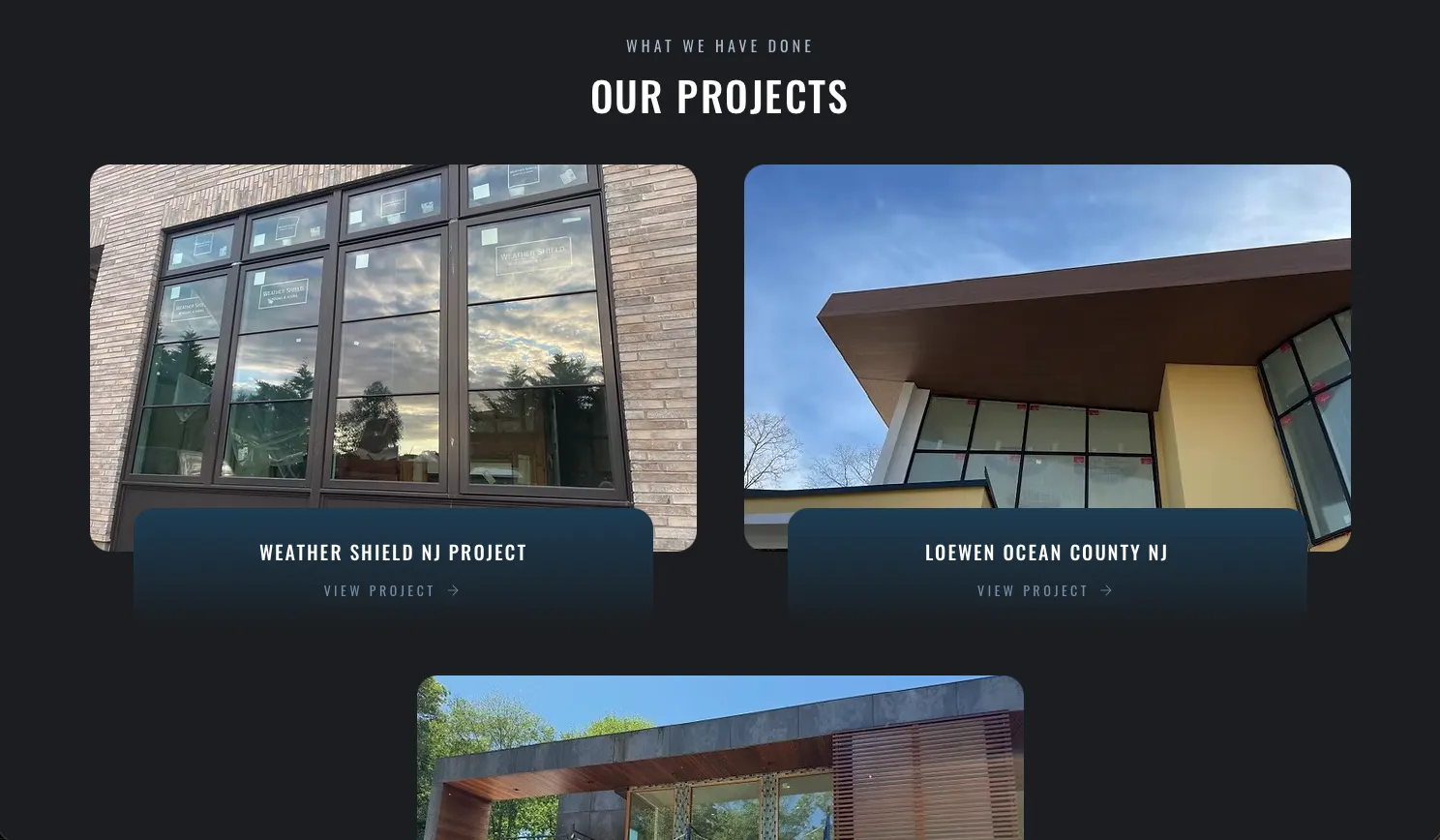 Our projects gallery on the Rumson website