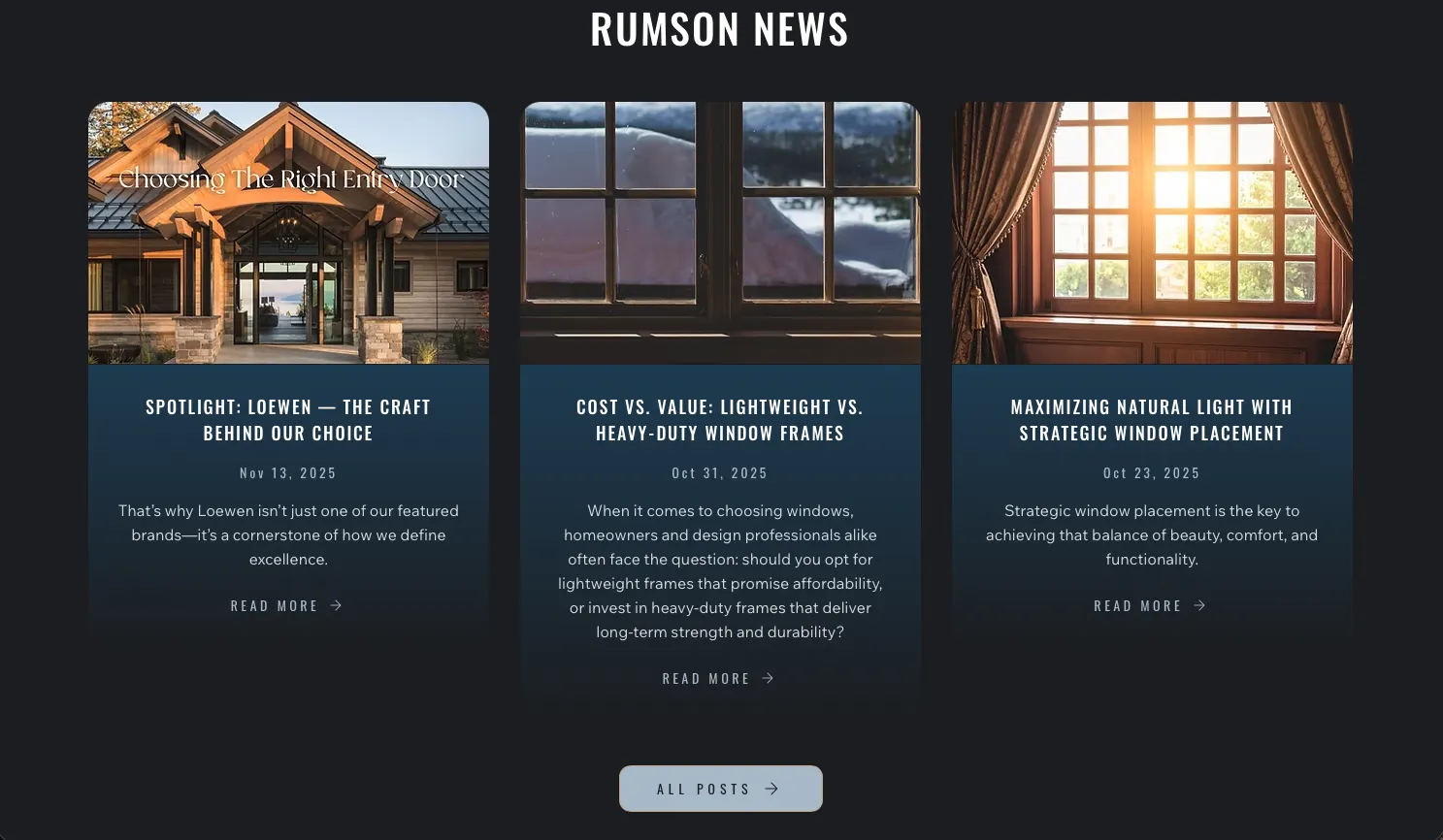 Rumson News blog section of the website